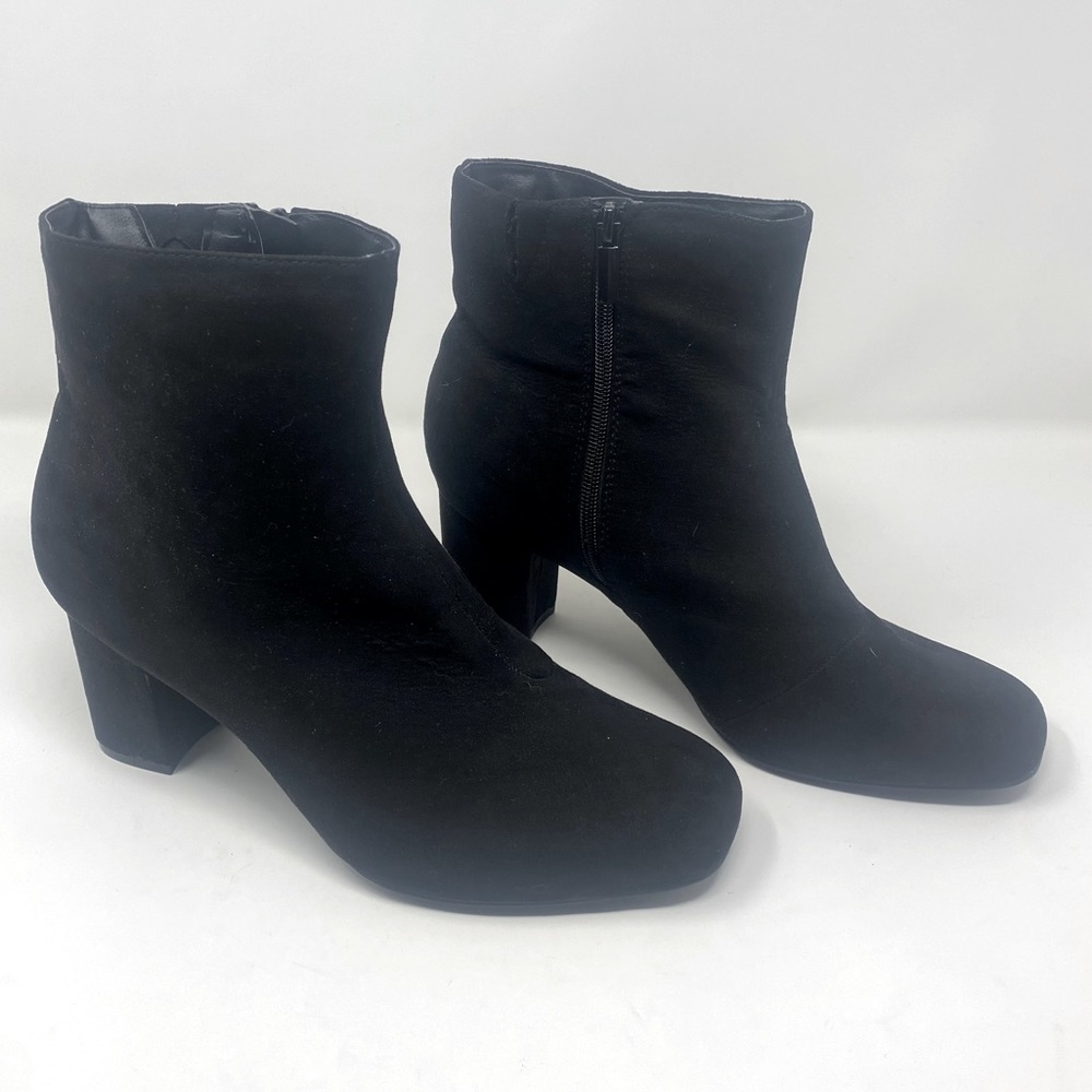 Torrid Black Square Toe Ankle Bootie 3 inch Heel Boots Women’s Size US 10